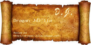 Dragan Júlia névjegykártya